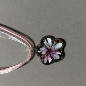 Pretty Lampwork Glass Necklace